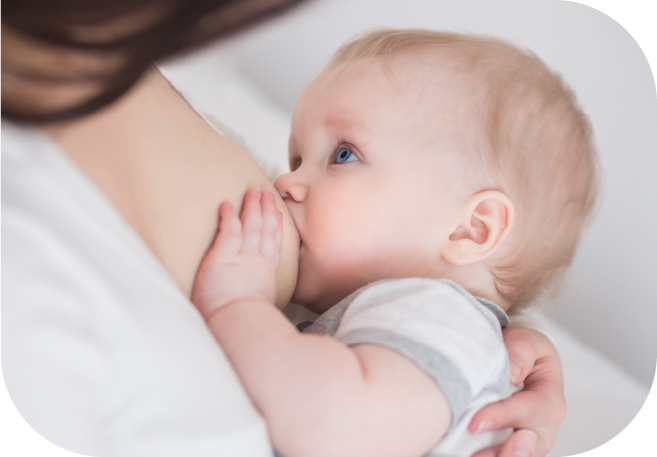 dar el pecho al bebé