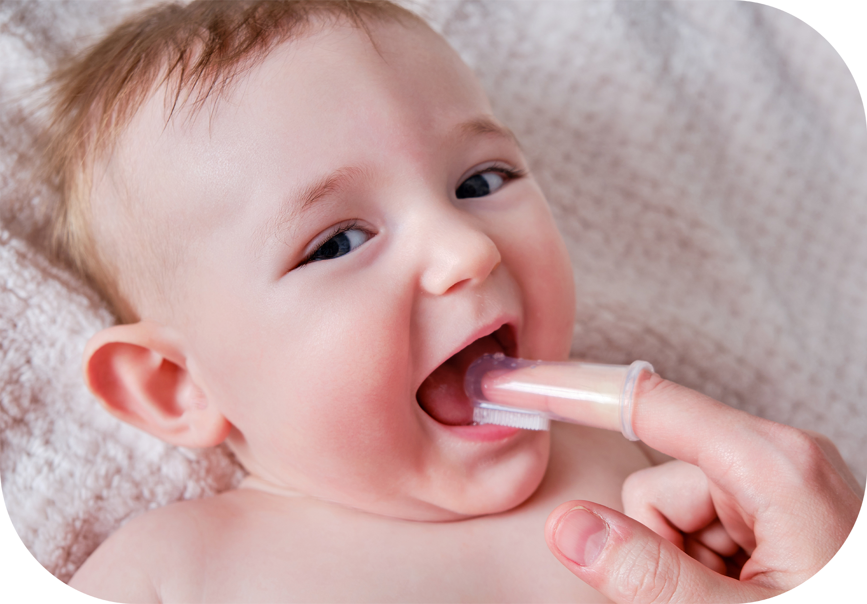 Higiene bucal en bebés antes de los dientes